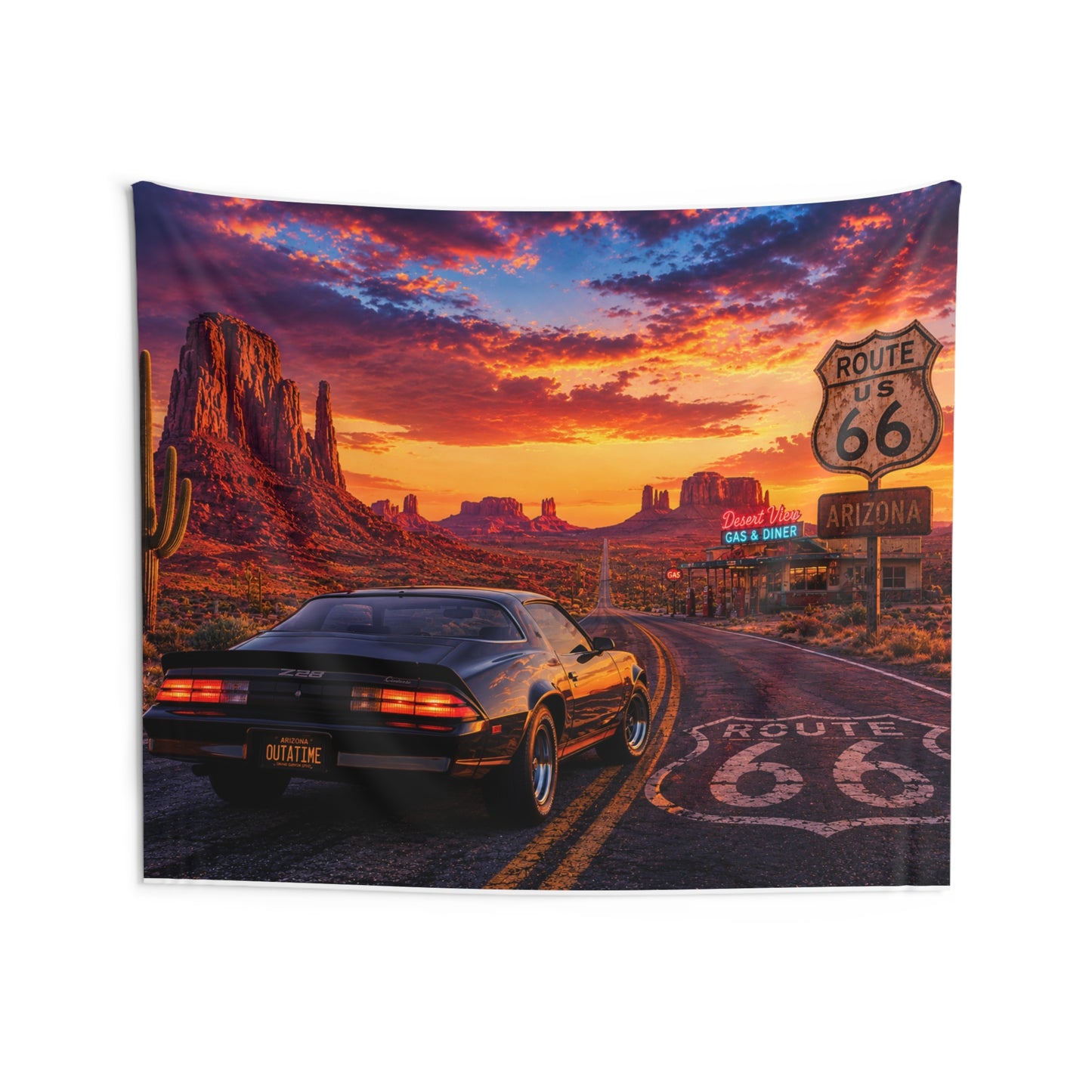 Route 66 Arizona Wall Tapestry