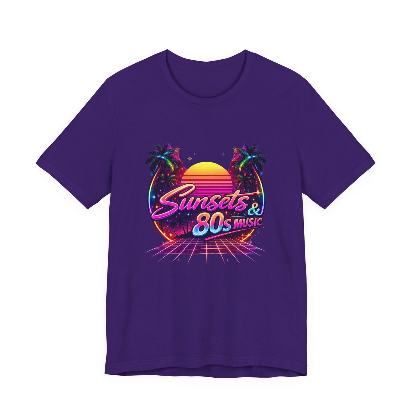 Sunset & 80s Music T-Shirt