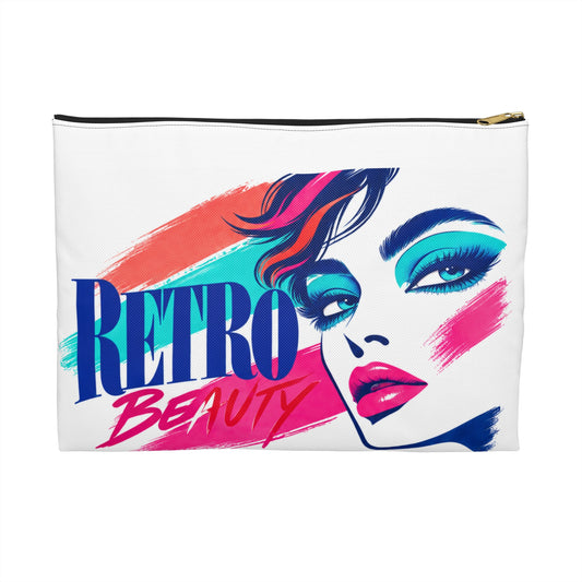Retro Beauty Makeup Bag – 80s Cosmetic Pouch