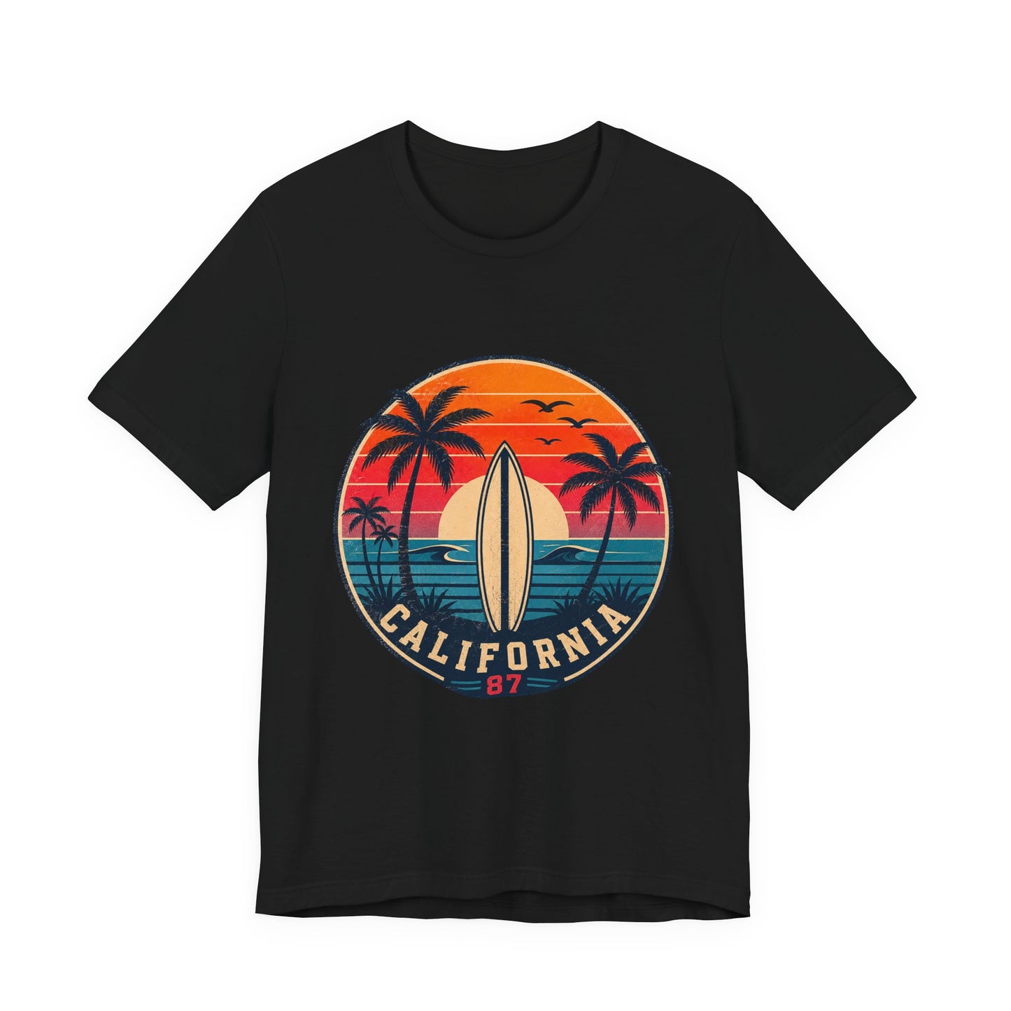 California 87 Surf Vibes Retro T-Shirt