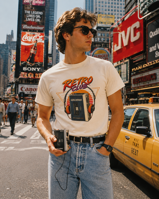 Retro Club Walkman T-Shirt