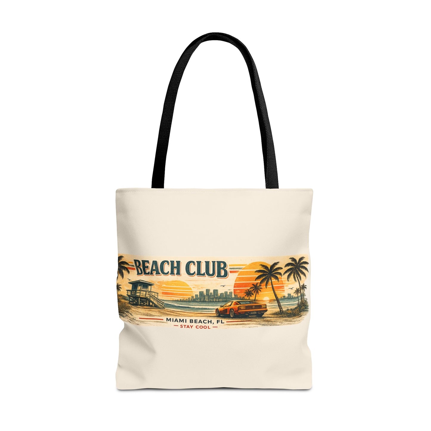 Beach Club Miami 1987 Tote Bag – Vintage Summer Style
