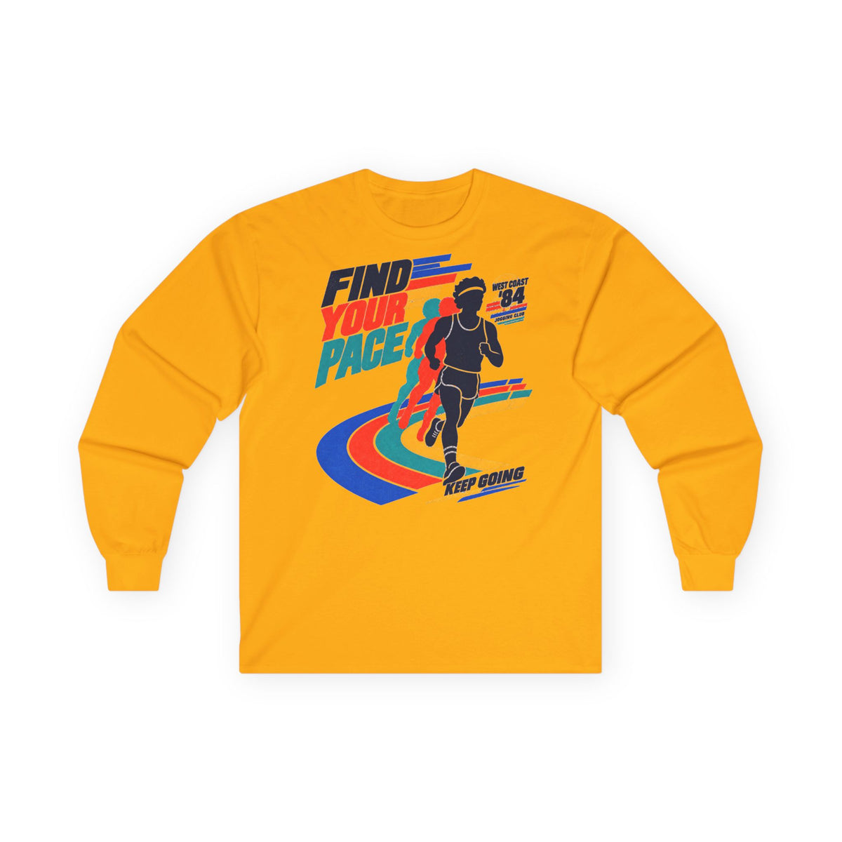 Find Your Pace – Retro Running Long Sleeve