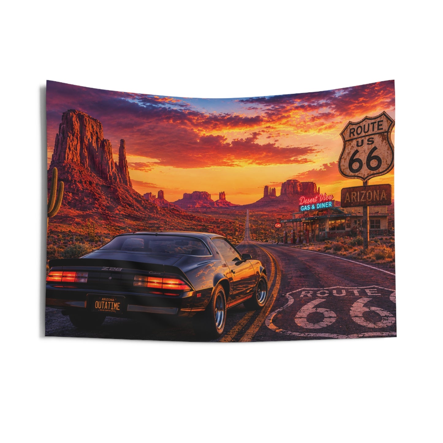 Route 66 Arizona Wall Tapestry