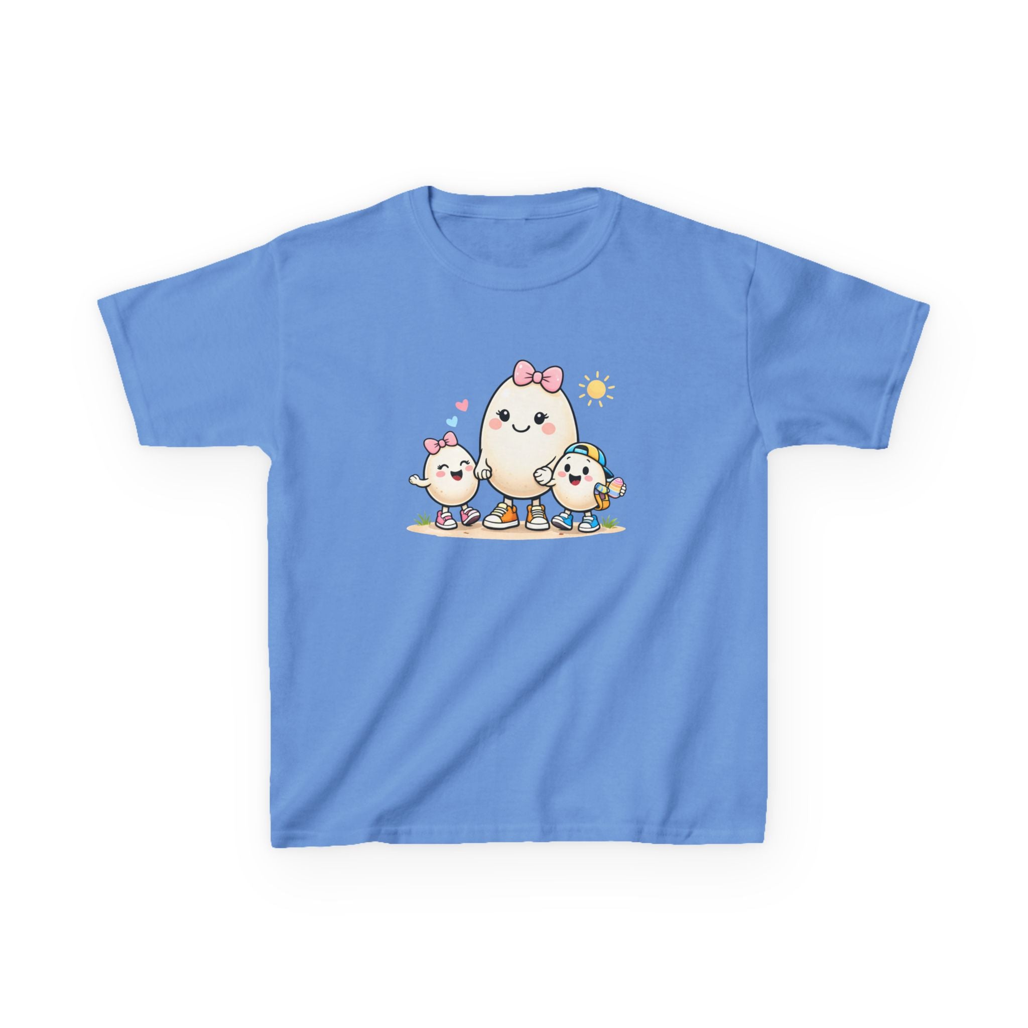 Easter Egg Family Kids T-Shirt – Cute Happy Eggs Shirt for Boys & Girls – Funny Spring Children Tee