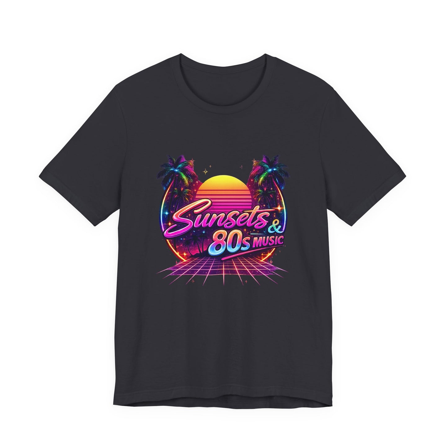 Sunset & 80s Music T-Shirt