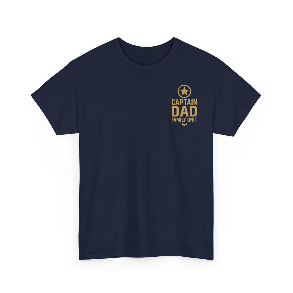 CAPTAIN DAD T-Shirt – Family Unit Military Style | Gildan 5000 Unisex Heavy Cotton Tee