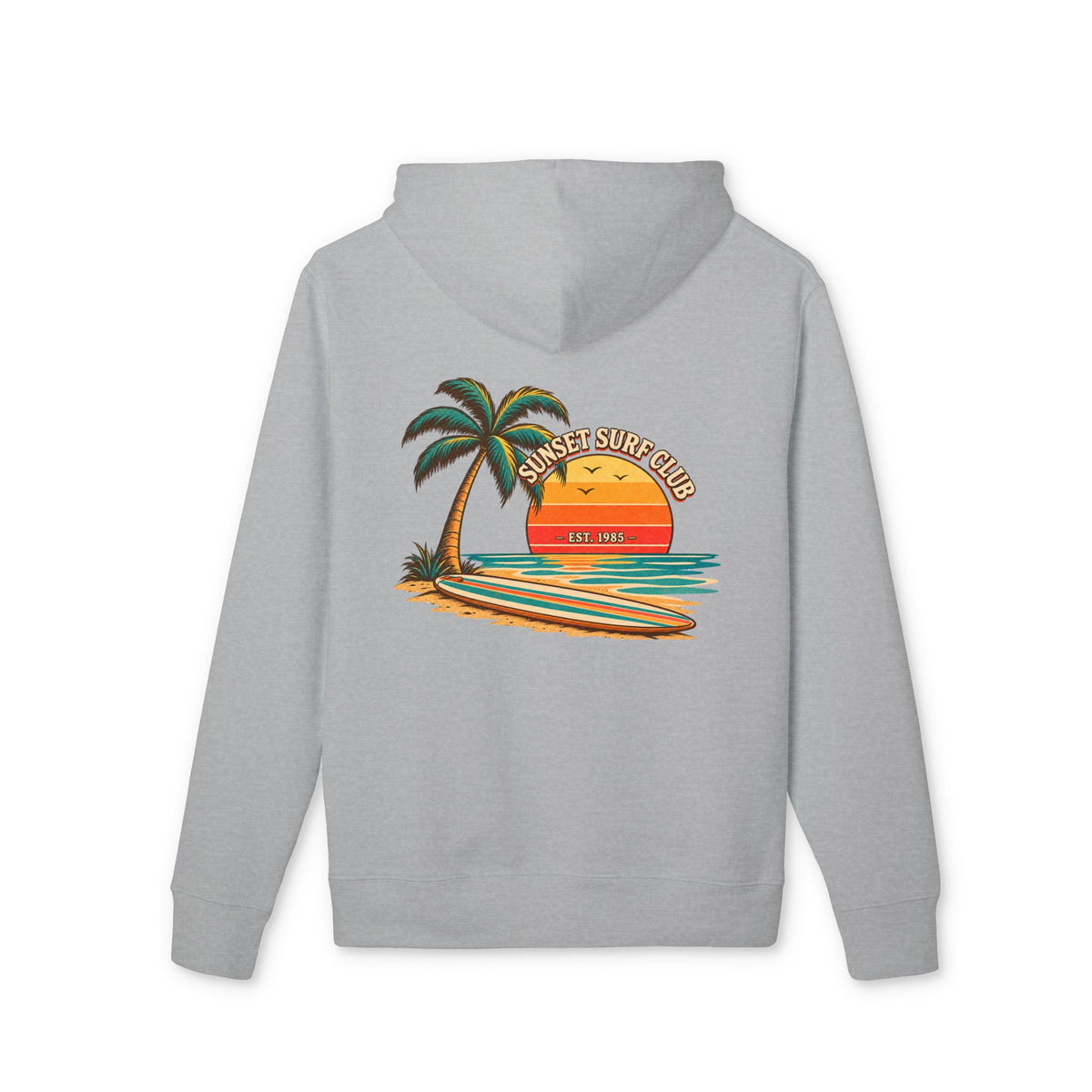 Sunset Surf Club – Premium Hoodie.