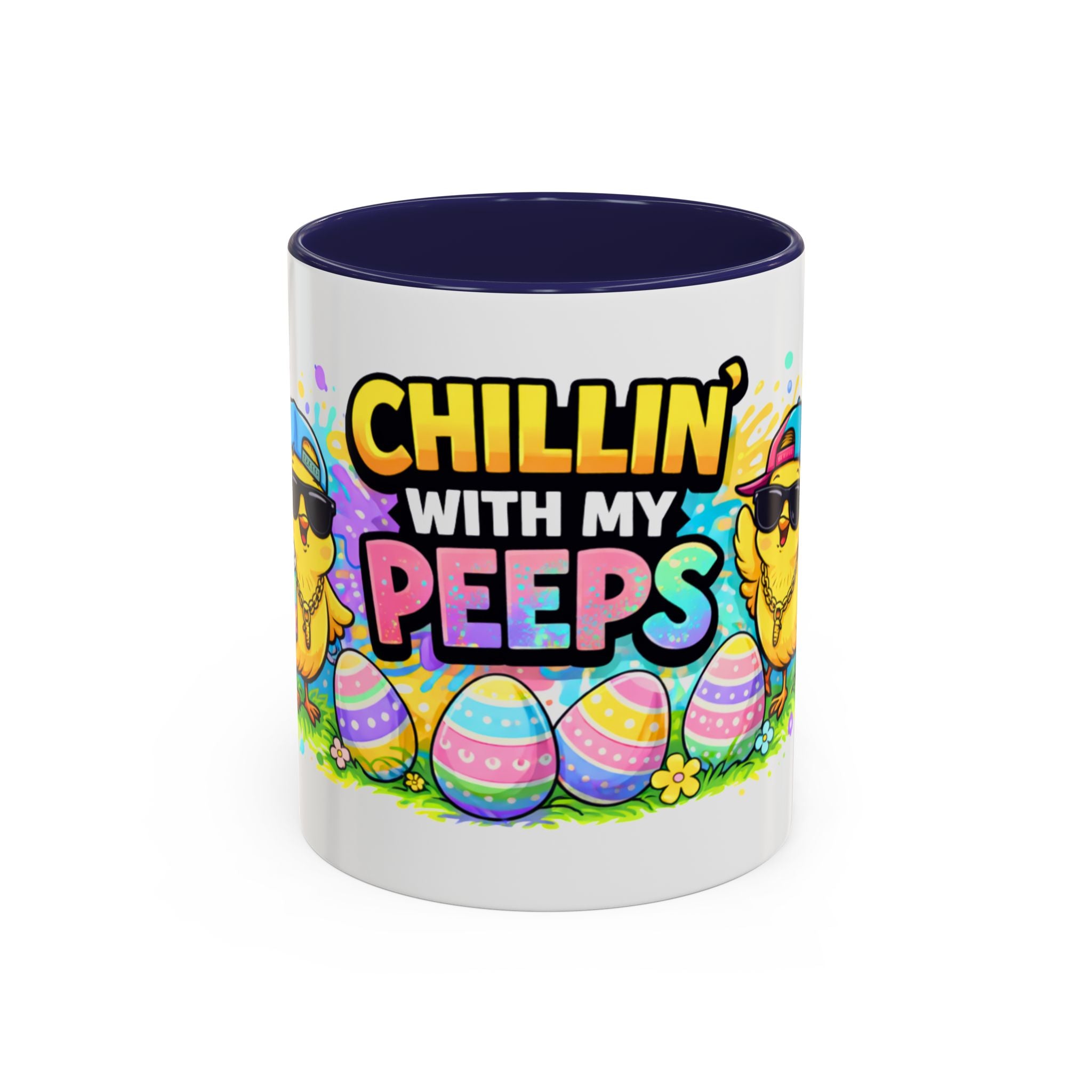 Chillin’ With My Peeps Easter Accent Coffee Mug – Funny Easter Chicks Mug 330 ml EU