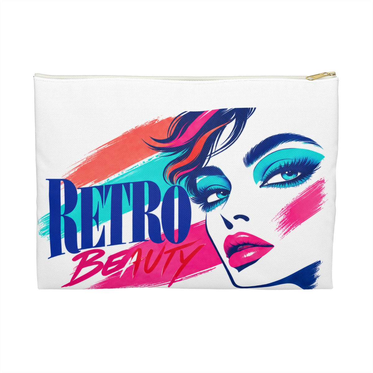 Retro Beauty Makeup Bag – 80s Cosmetic Pouch
