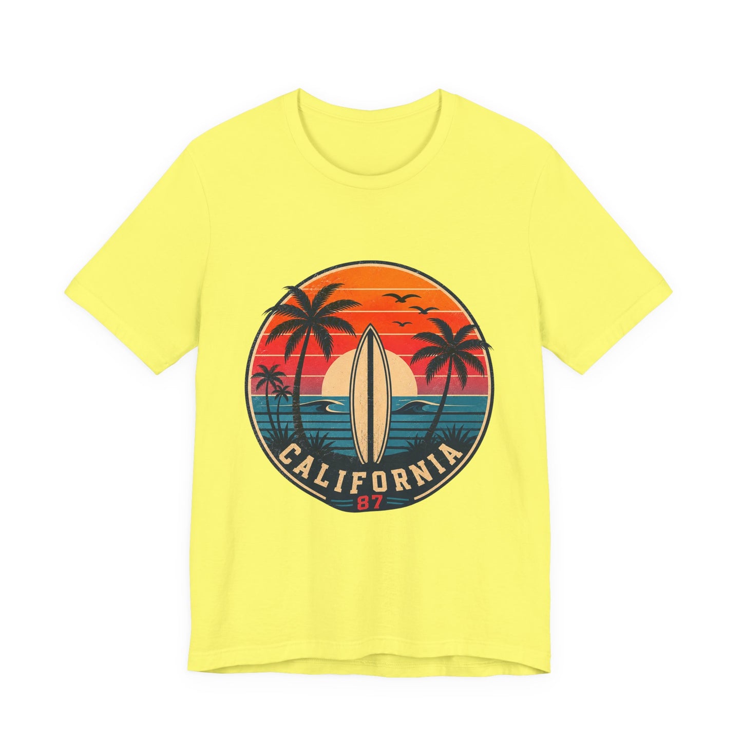 California 87 Surf Vibes Retro T-Shirt