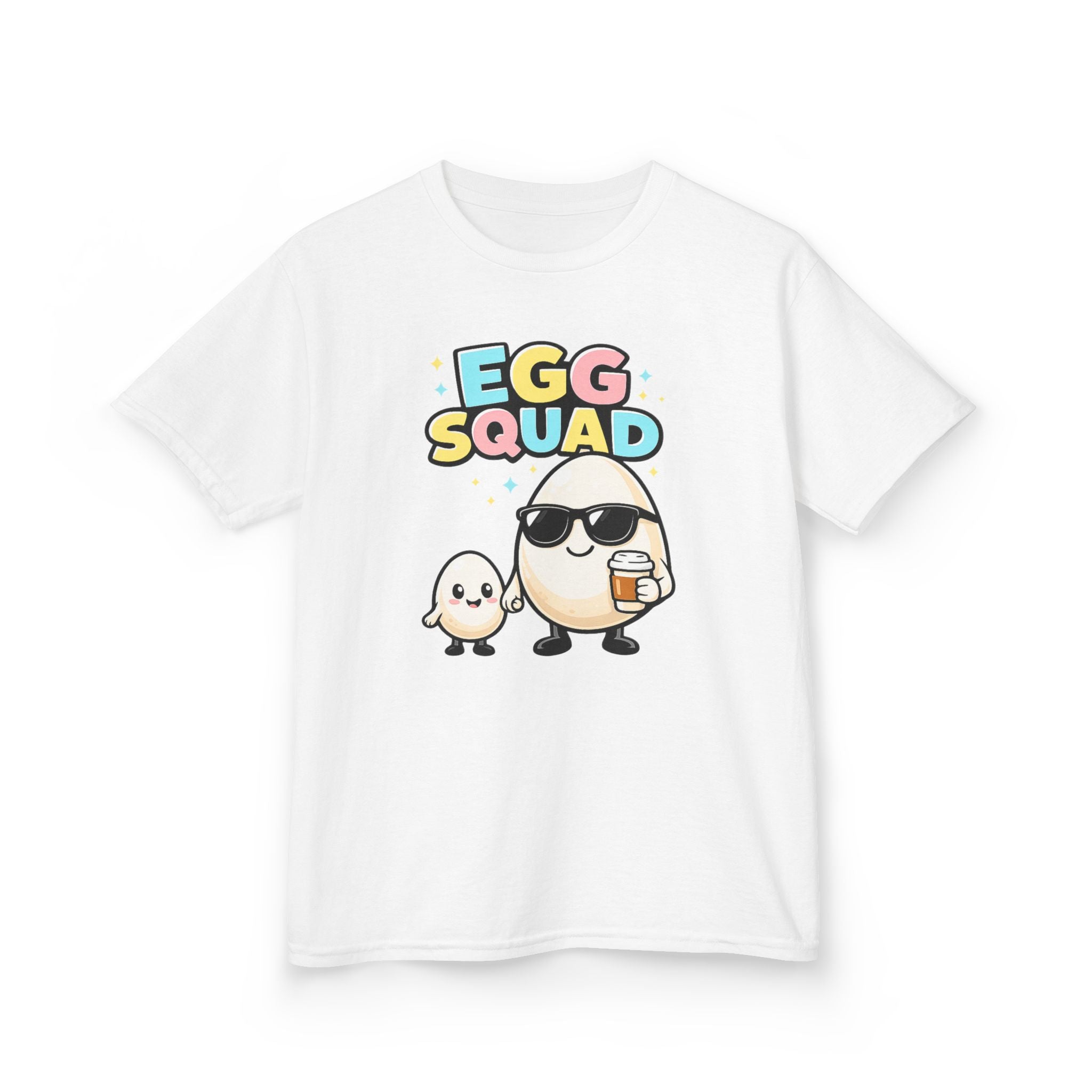Egg Squad Kids T-Shirt – Cool Easter Egg Shirt for Boys & Girls – Funny Spring Children Tee