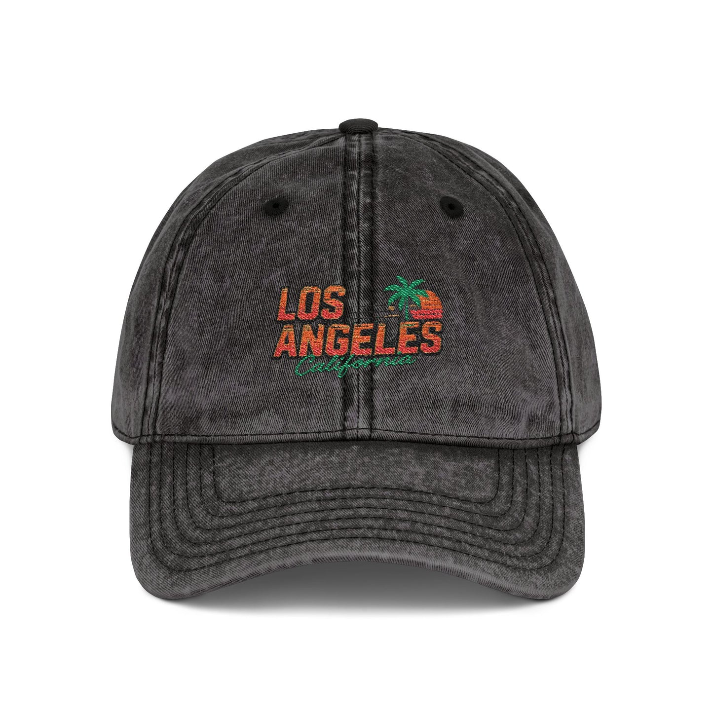 Los Angeles California Vintage Embroidered Cap