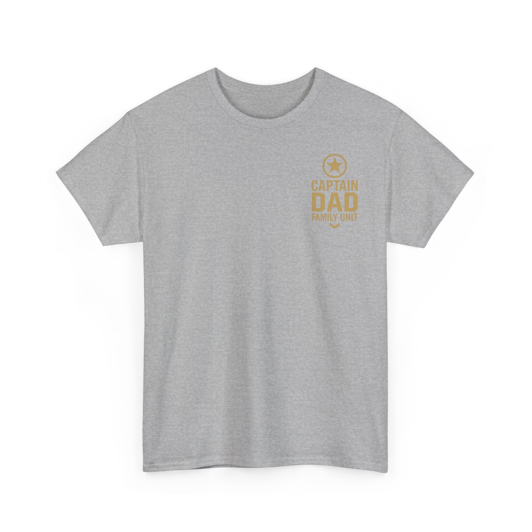CAPTAIN DAD T-Shirt – Family Unit Military Style | Gildan 5000 Unisex Heavy Cotton Tee