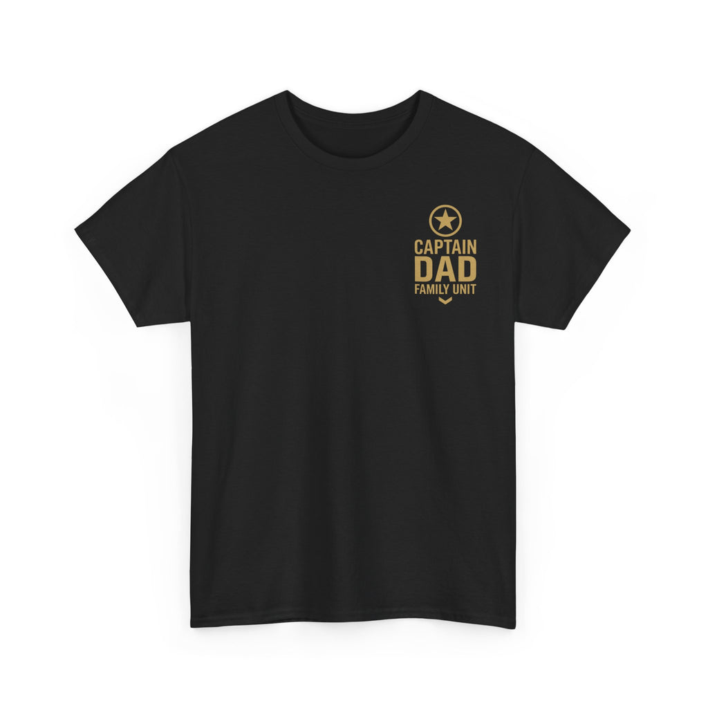 CAPTAIN DAD T-Shirt – Family Unit Military Style | Gildan 5000 Unisex Heavy Cotton Tee