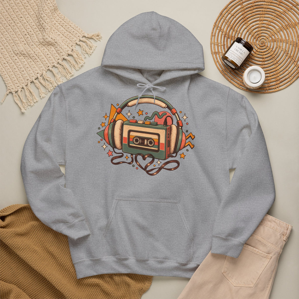 Cozy 80s Walkman Hoodie