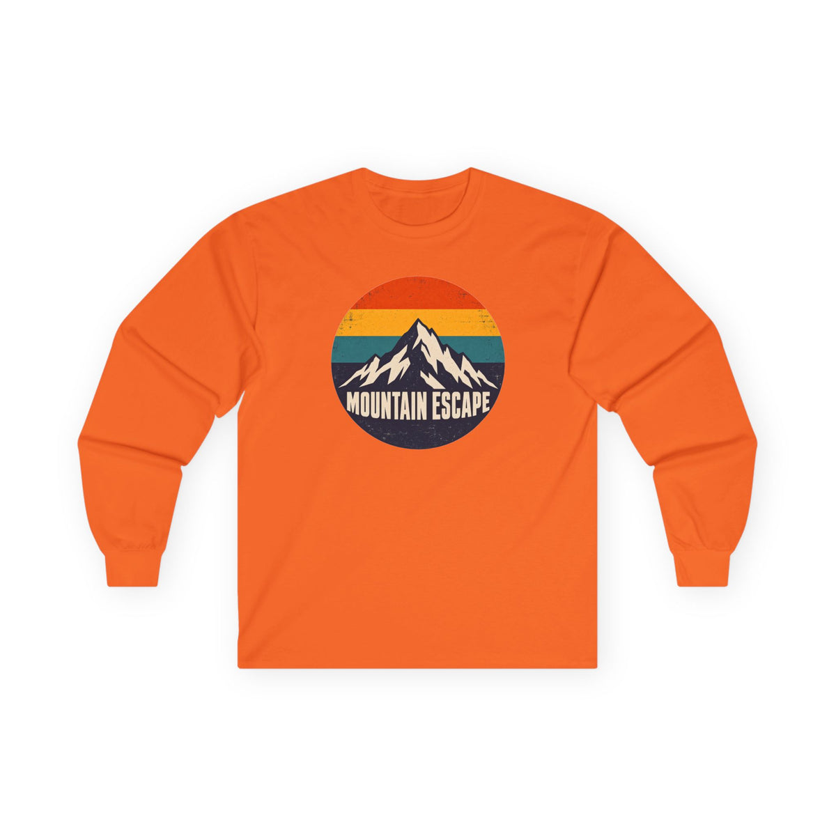 Mountain Escape – Retro 80s Long Sleeve T-Shirt