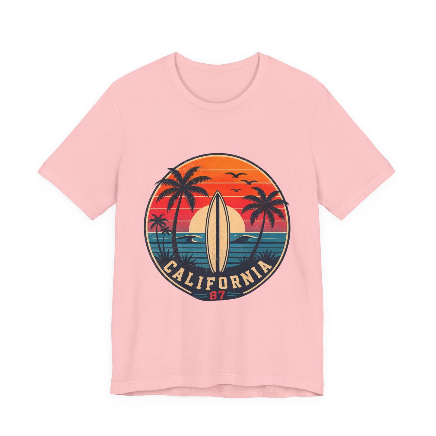 California 87 Surf Vibes Retro T-Shirt