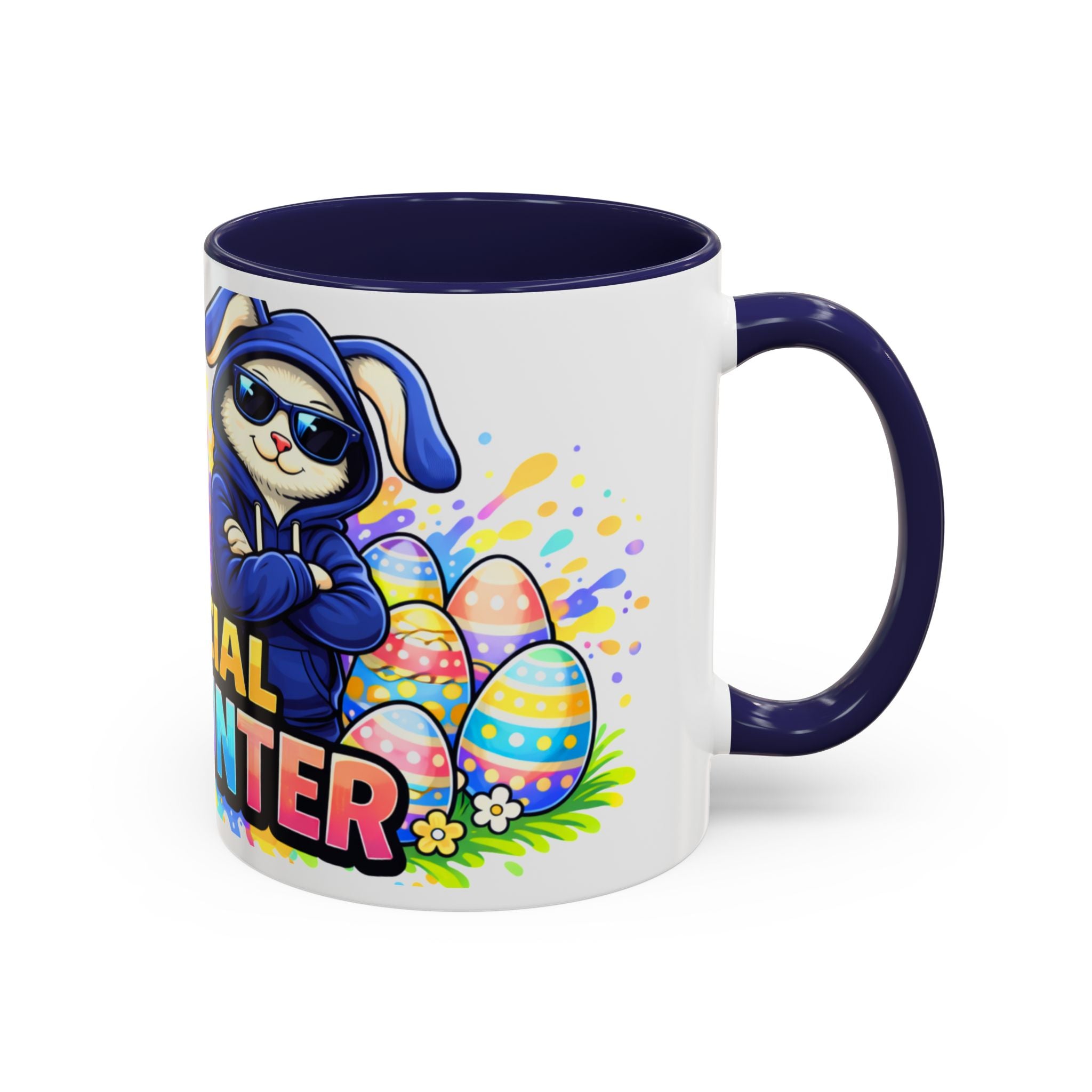 Official Egg Hunter Easter Mug – Funny Easter Bunny Accent Coffee Mug 330 ml EU
