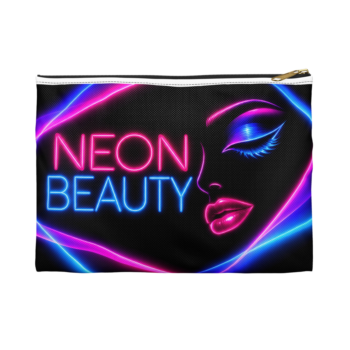 Neon Beauty Makeup Bag – 80s Cosmetic Pouch