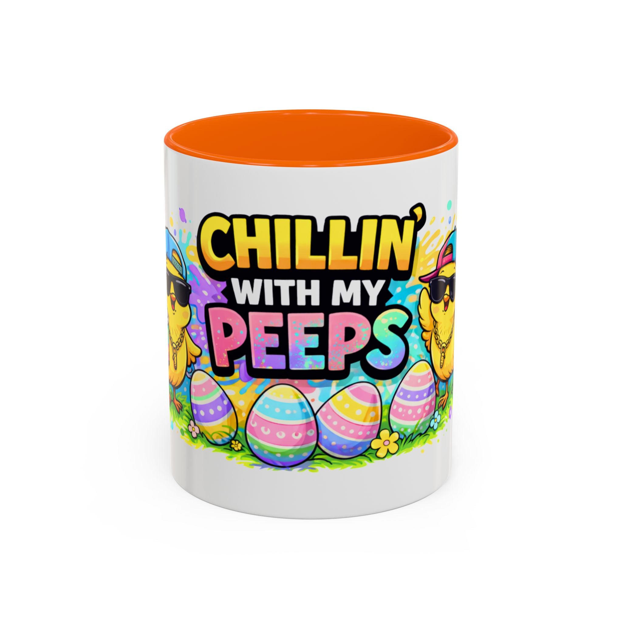 Chillin’ With My Peeps Easter Accent Coffee Mug – Funny Easter Chicks Mug 330 ml EU