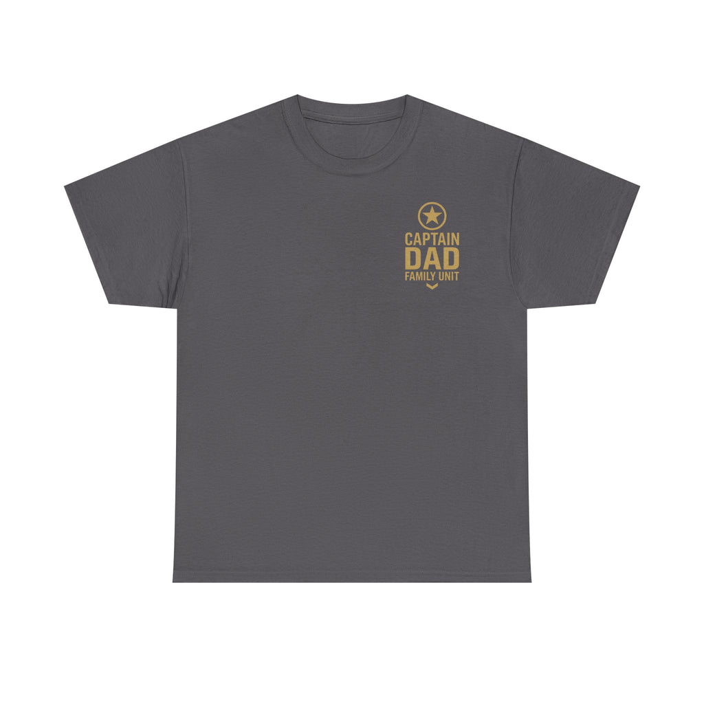 CAPTAIN DAD T-Shirt – Family Unit Military Style | Gildan 5000 Unisex Heavy Cotton Tee