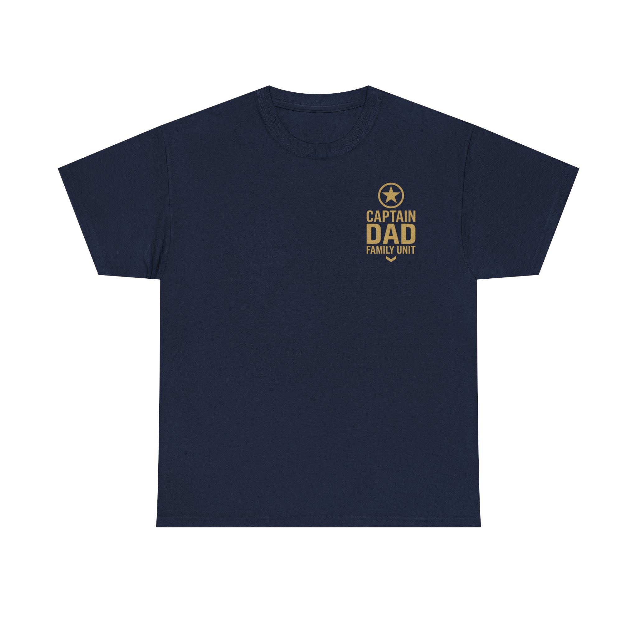 CAPTAIN DAD T-Shirt – Family Unit Military Style | Gildan 5000 Unisex Heavy Cotton Tee