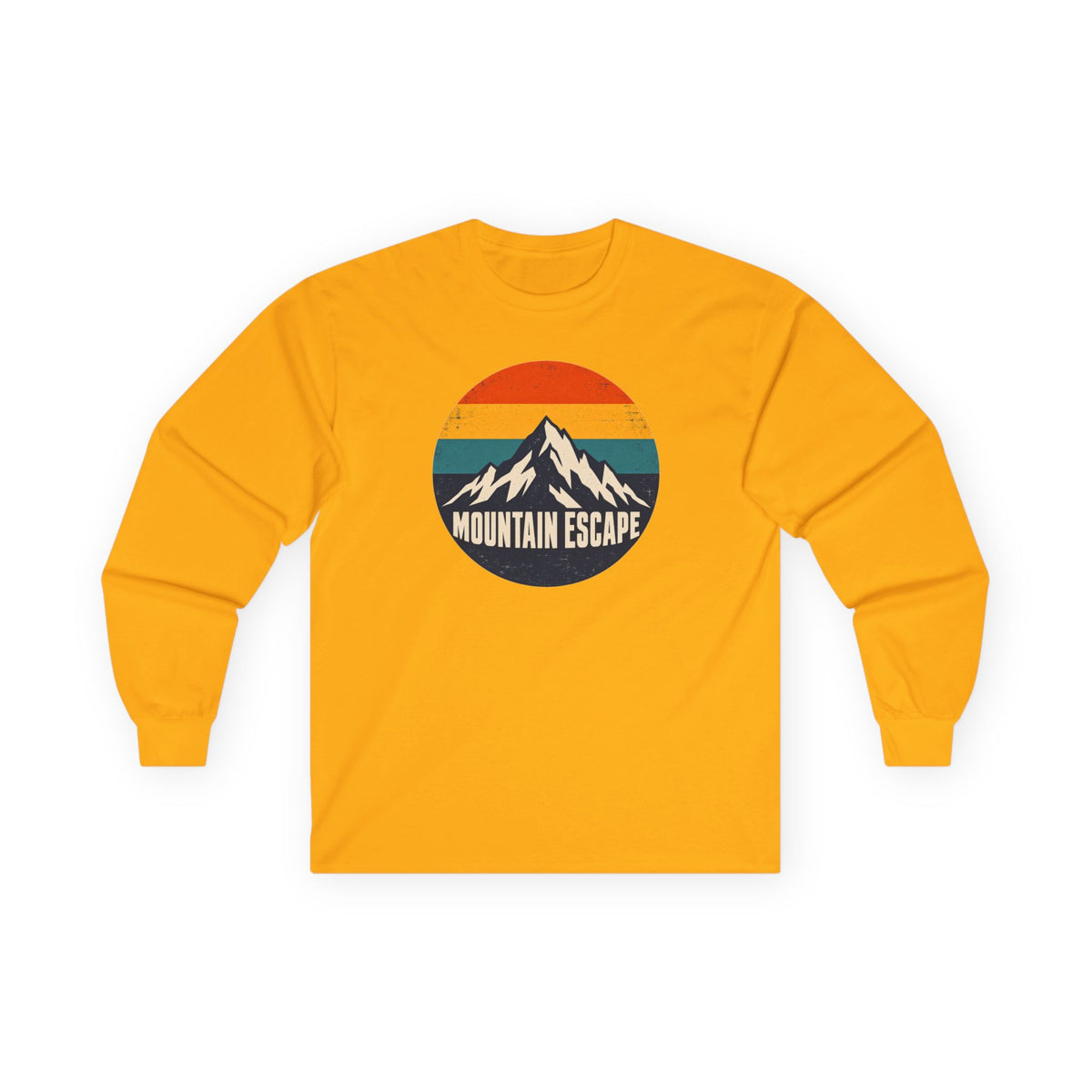 Mountain Escape – Retro 80s Long Sleeve T-Shirt