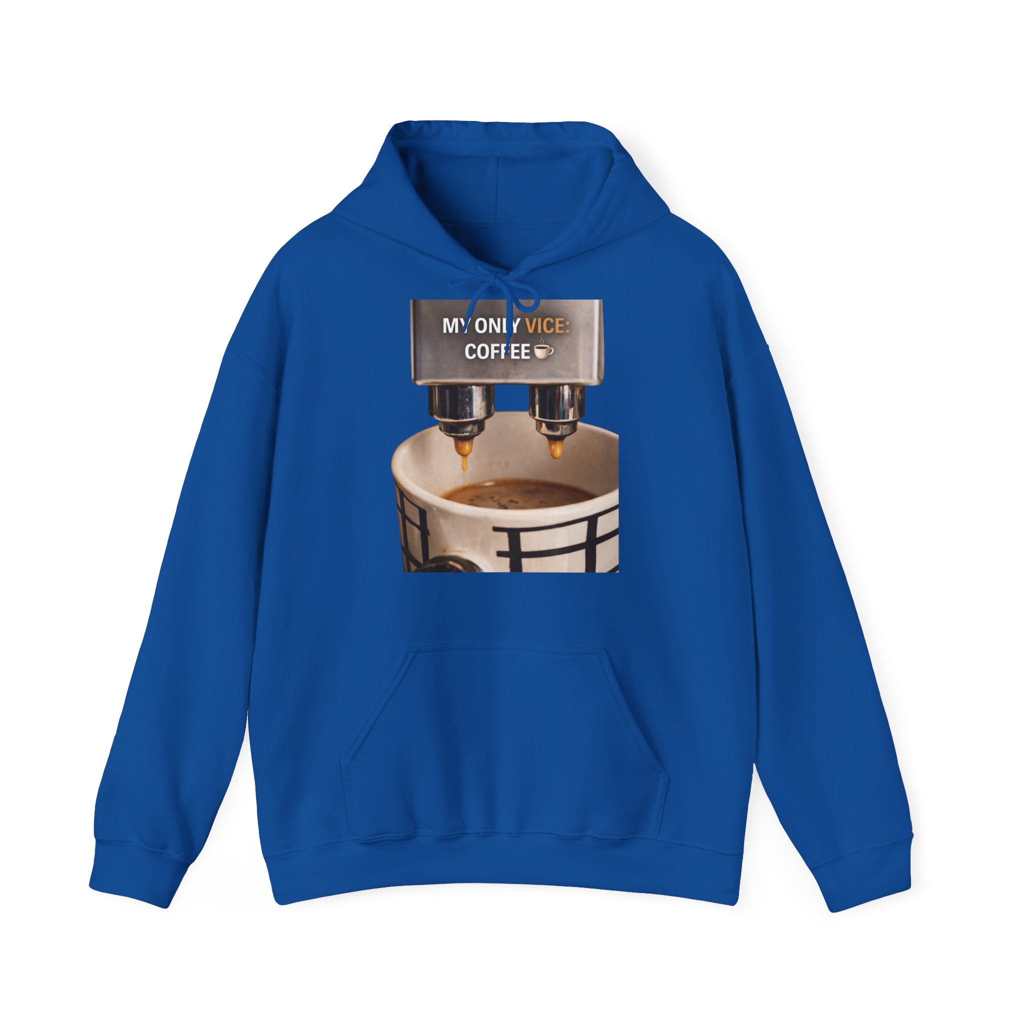 My Only Vice Coffee Hoodie – Funny Coffee Lover Hooded Sweatshirt | Sober Lifestyle | Gildan 18500