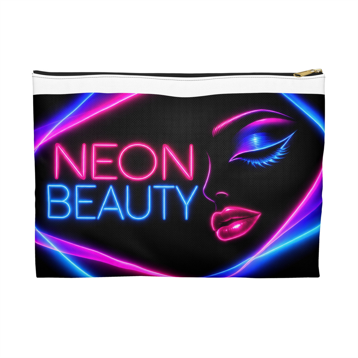 Neon Beauty Makeup Bag – 80s Cosmetic Pouch
