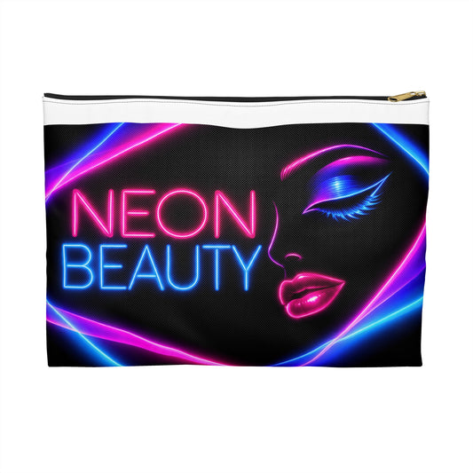 Neon Beauty Makeup Bag – 80s Cosmetic Pouch