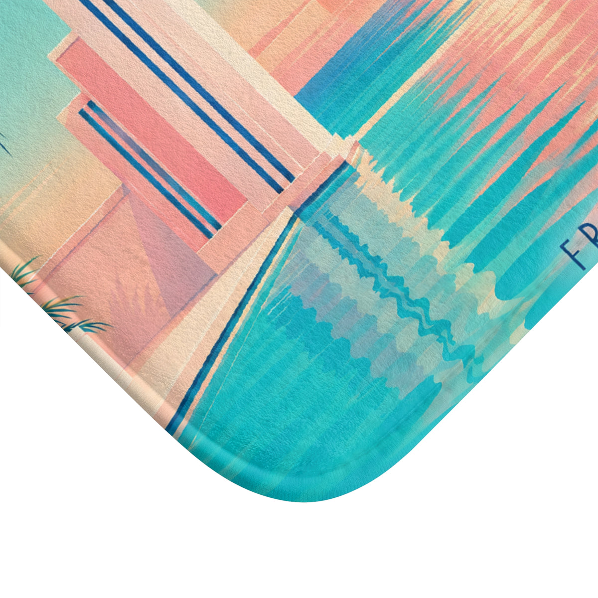 Fresh Start 80s Miami Bath Mat