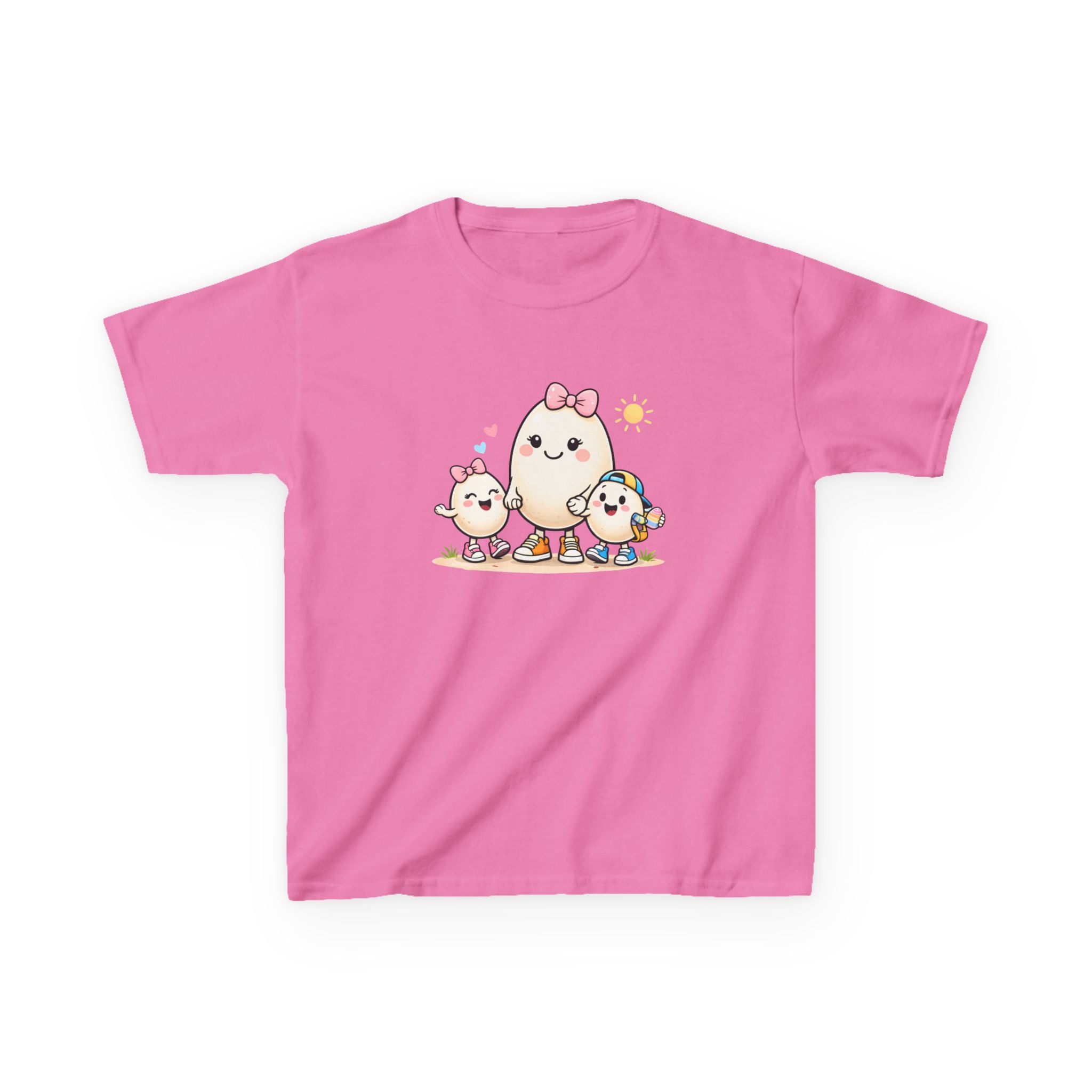 Easter Egg Family Kids T-Shirt – Cute Happy Eggs Shirt for Boys & Girls – Funny Spring Children Tee