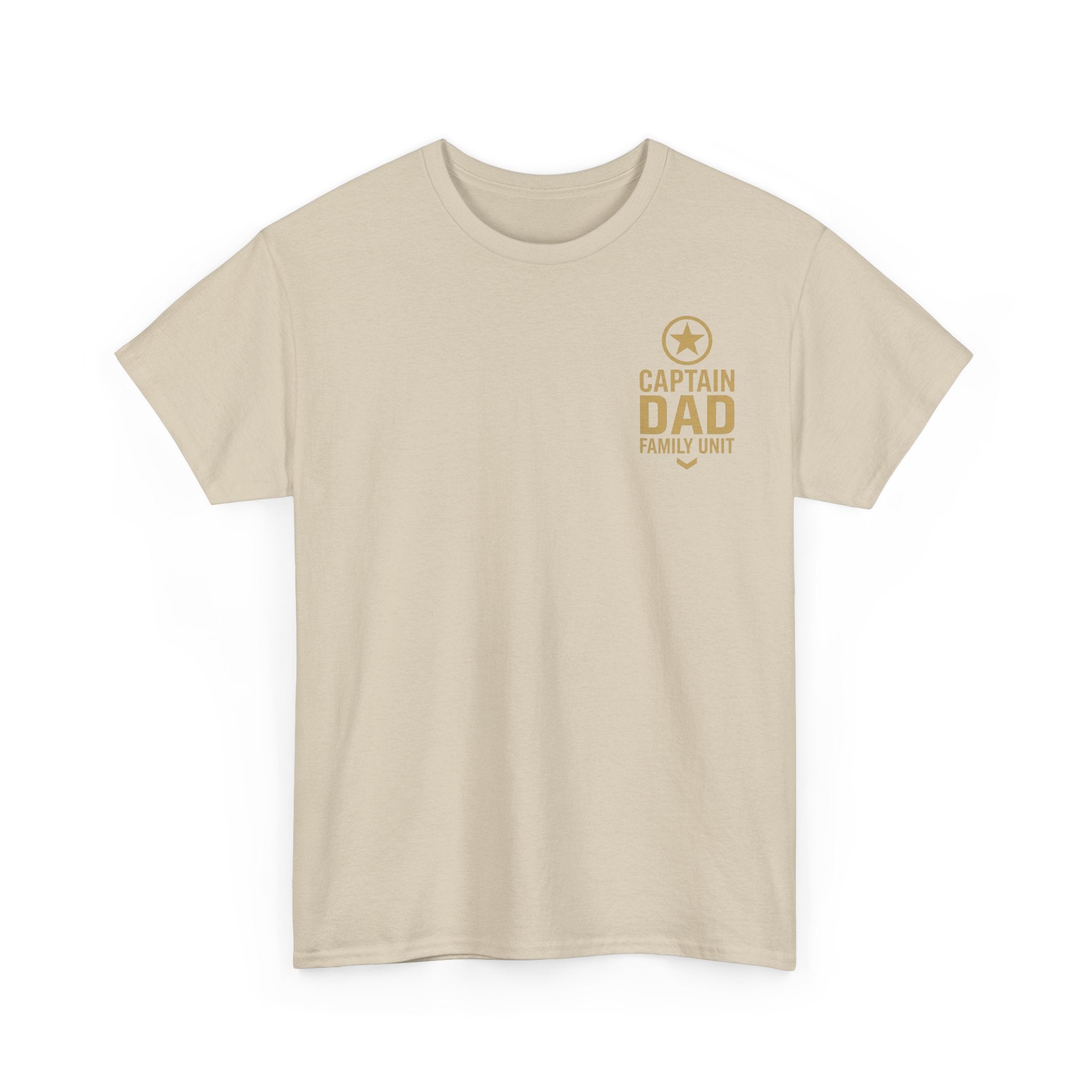 CAPTAIN DAD T-Shirt – Family Unit Military Style | Gildan 5000 Unisex Heavy Cotton Tee