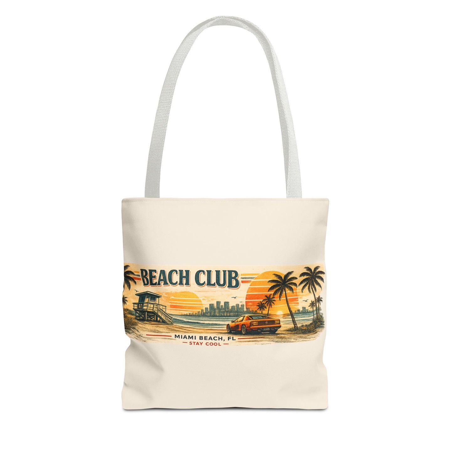 Beach Club Miami 1987 Tote Bag – Vintage Summer Style