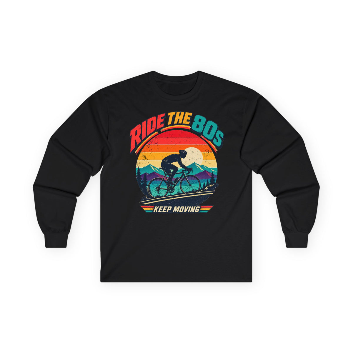 Ride the 80s – Retro Cycling Long Sleeve Shirt
