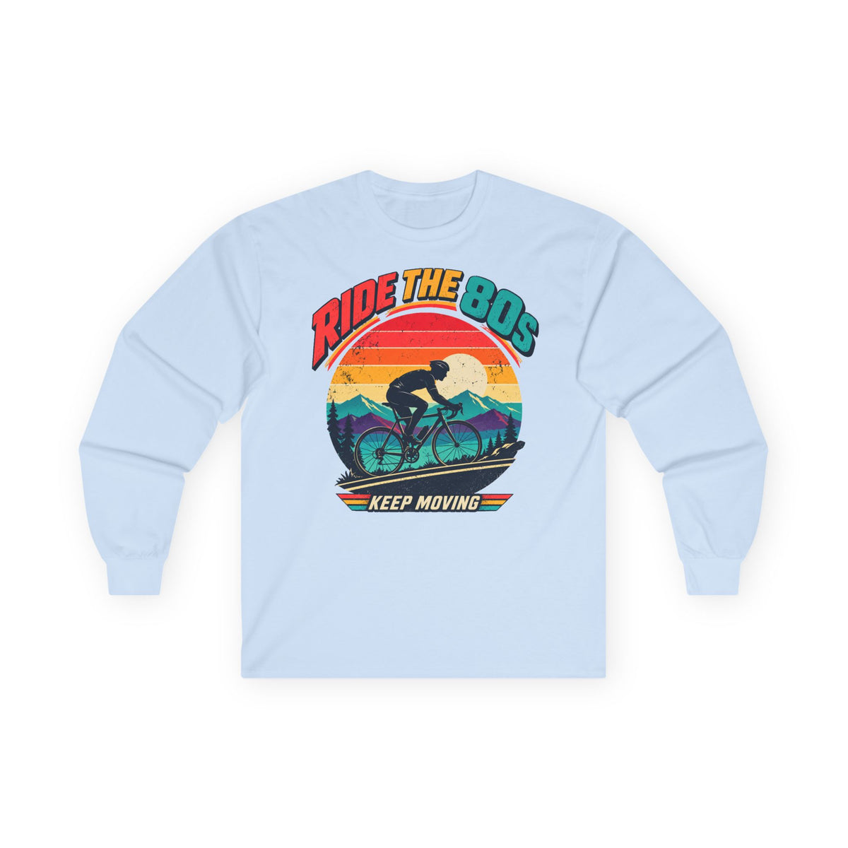 Ride the 80s – Retro Cycling Long Sleeve Shirt