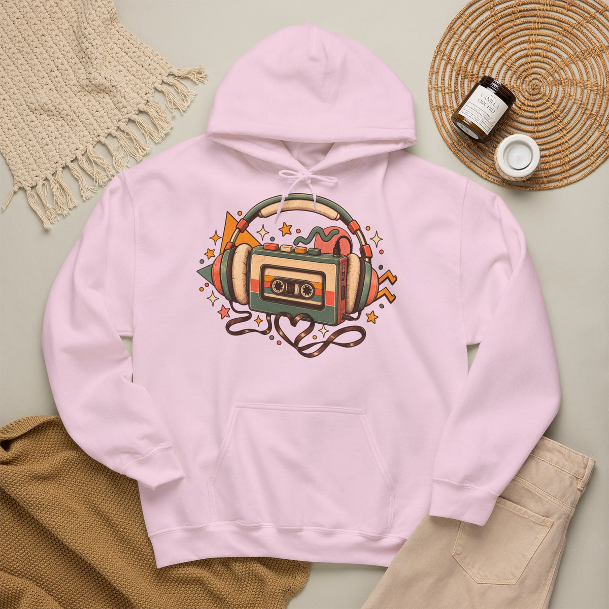 Cozy 80s Walkman Hoodie