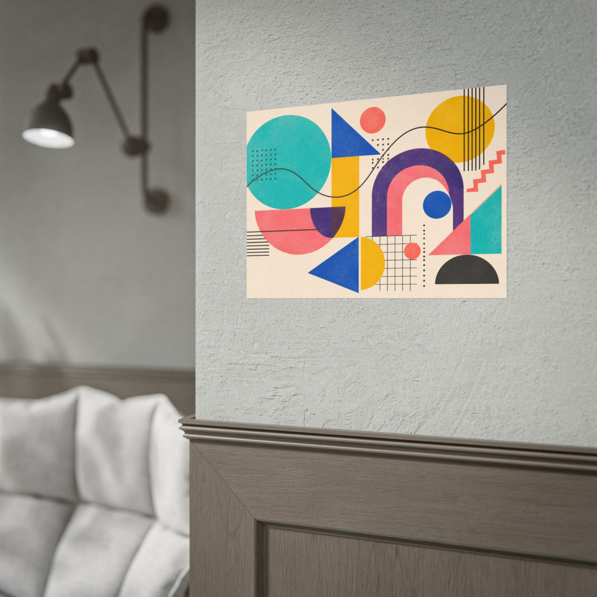 80s Abstract Wall Art Poster – Color Pop