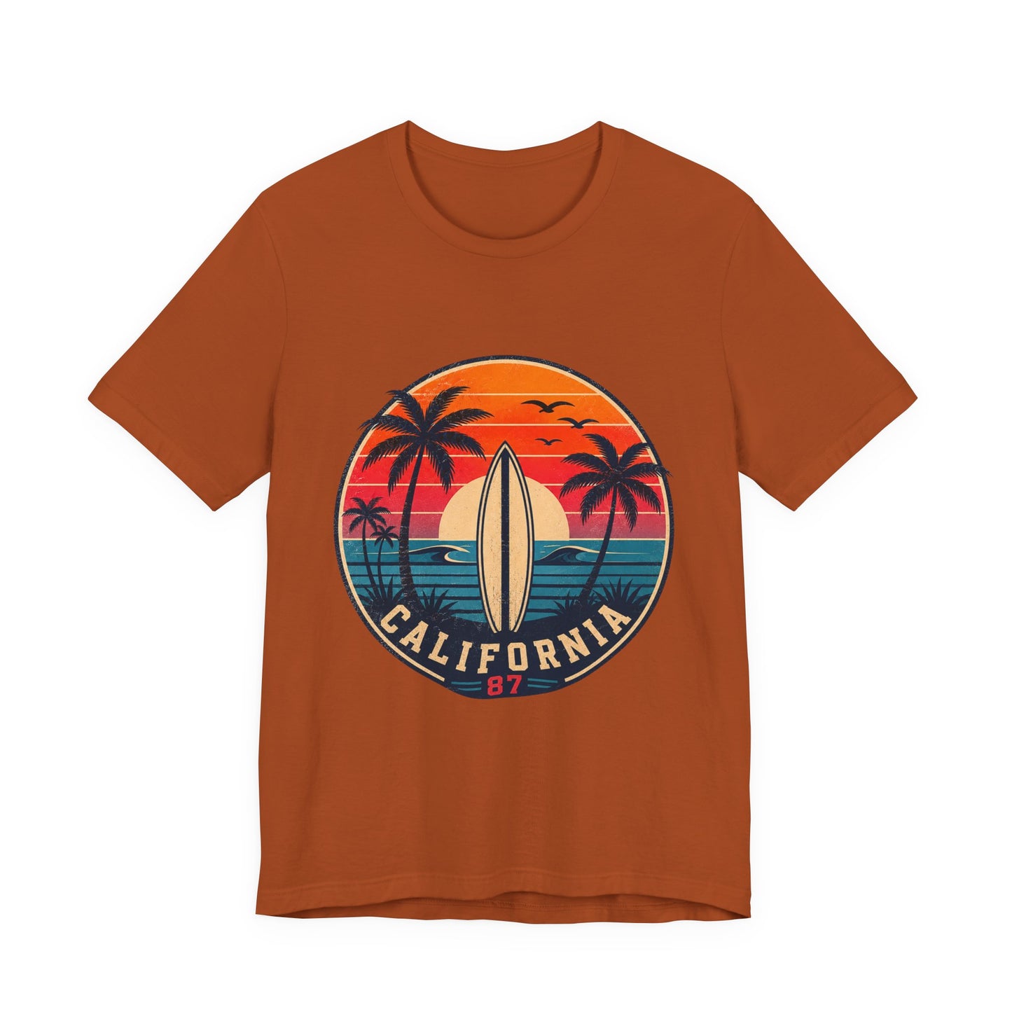California 87 Surf Vibes Retro T-Shirt