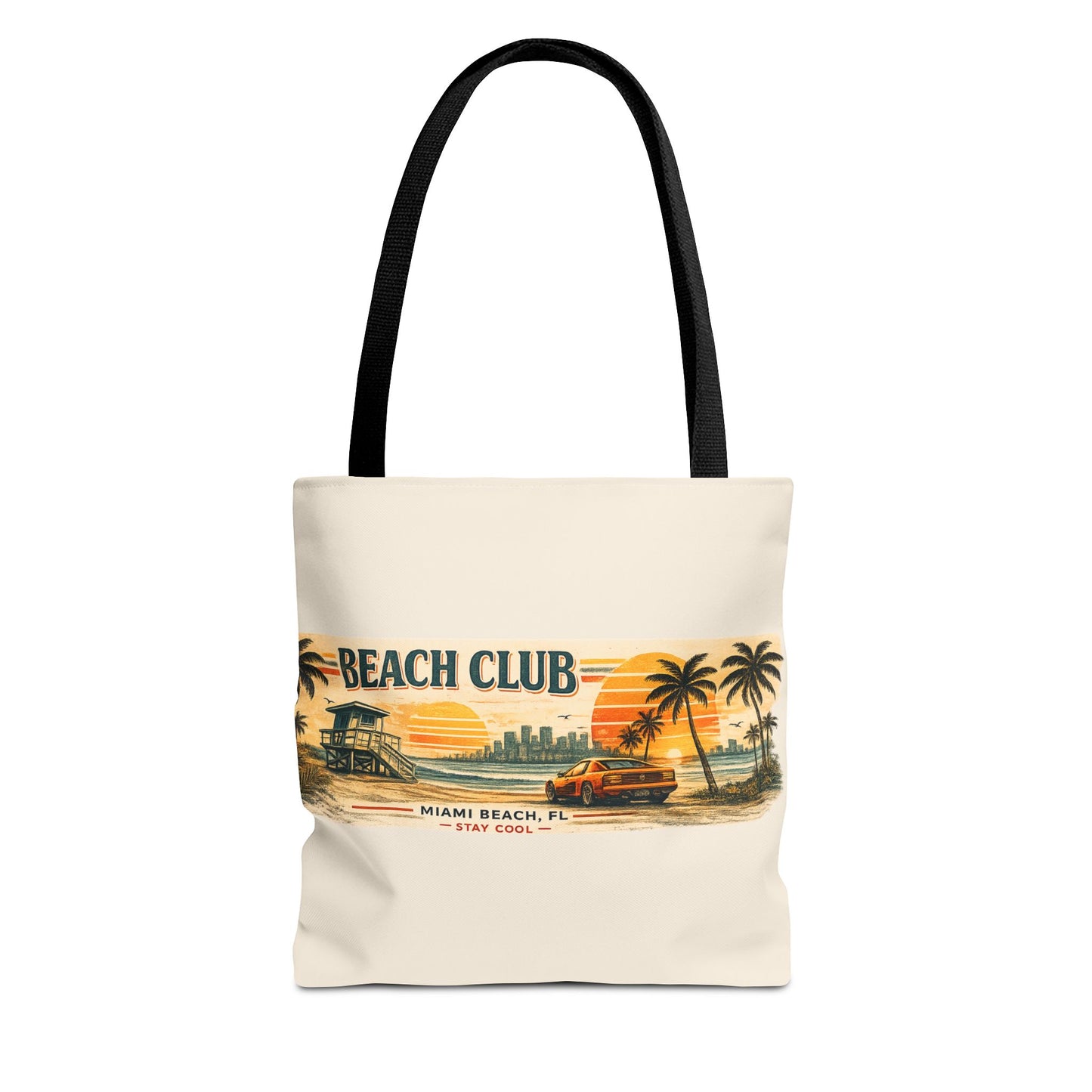 Beach Club Miami 1987 Tote Bag – Vintage Summer Style
