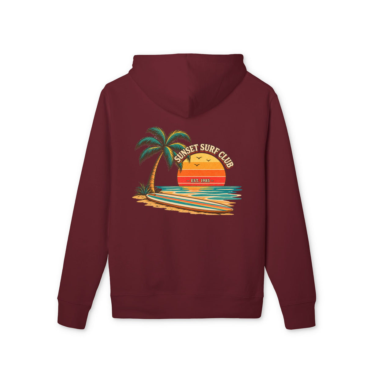 Sunset Surf Club – Premium Hoodie.