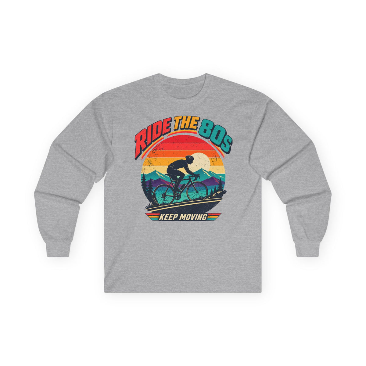 Ride the 80s – Retro Cycling Long Sleeve Shirt
