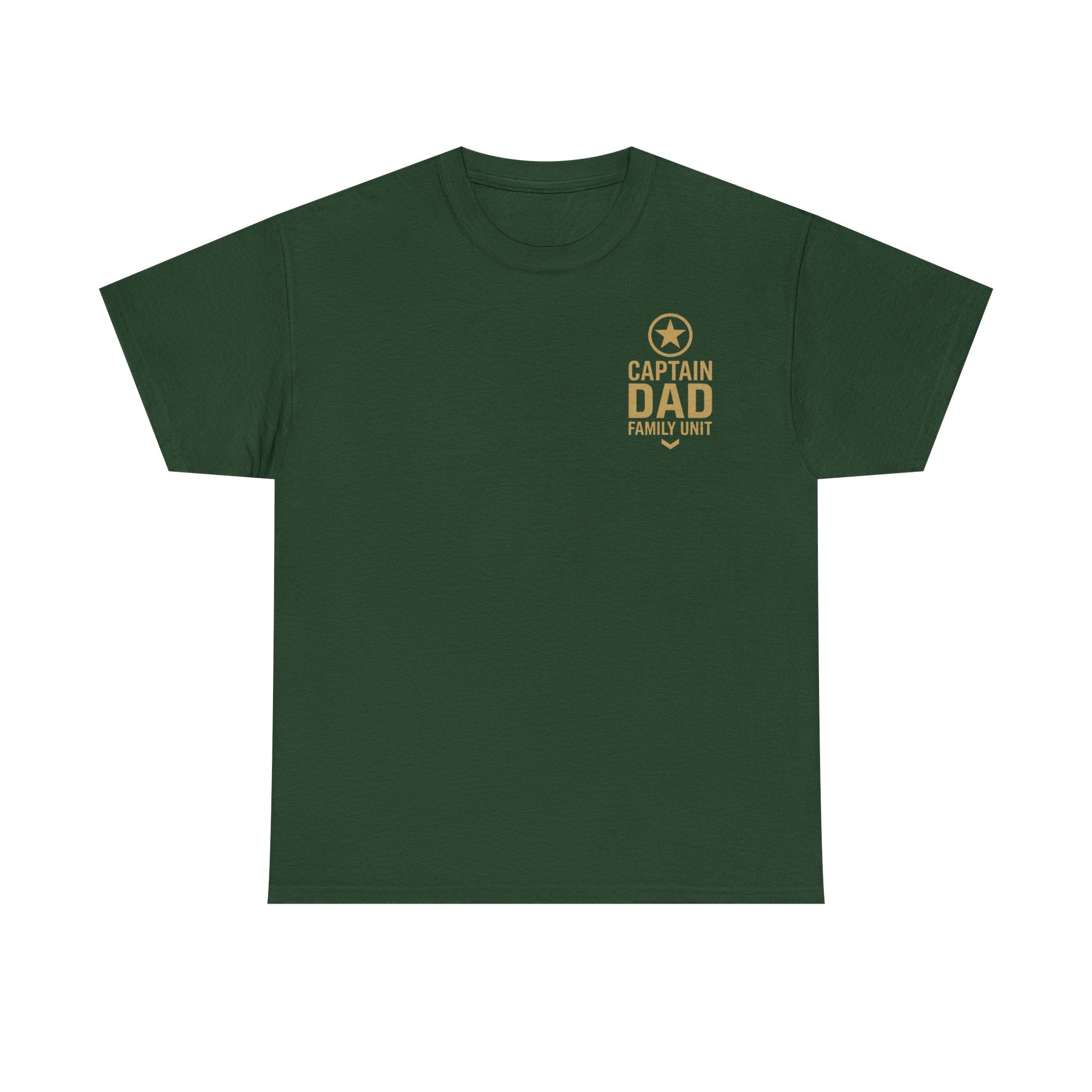 CAPTAIN DAD T-Shirt – Family Unit Military Style | Gildan 5000 Unisex Heavy Cotton Tee