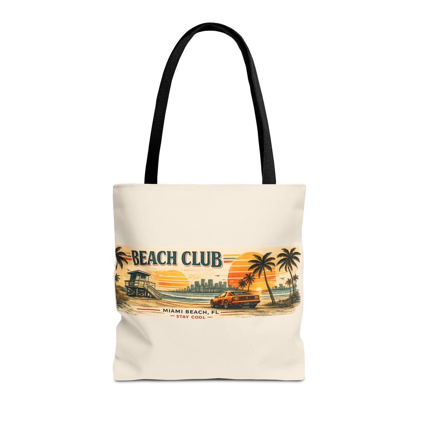 Beach Club Miami 1987 Tote Bag – Vintage Summer Style