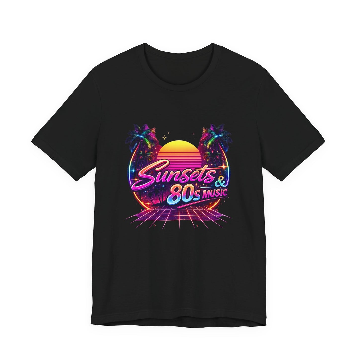 Sunset & 80s Music T-Shirt