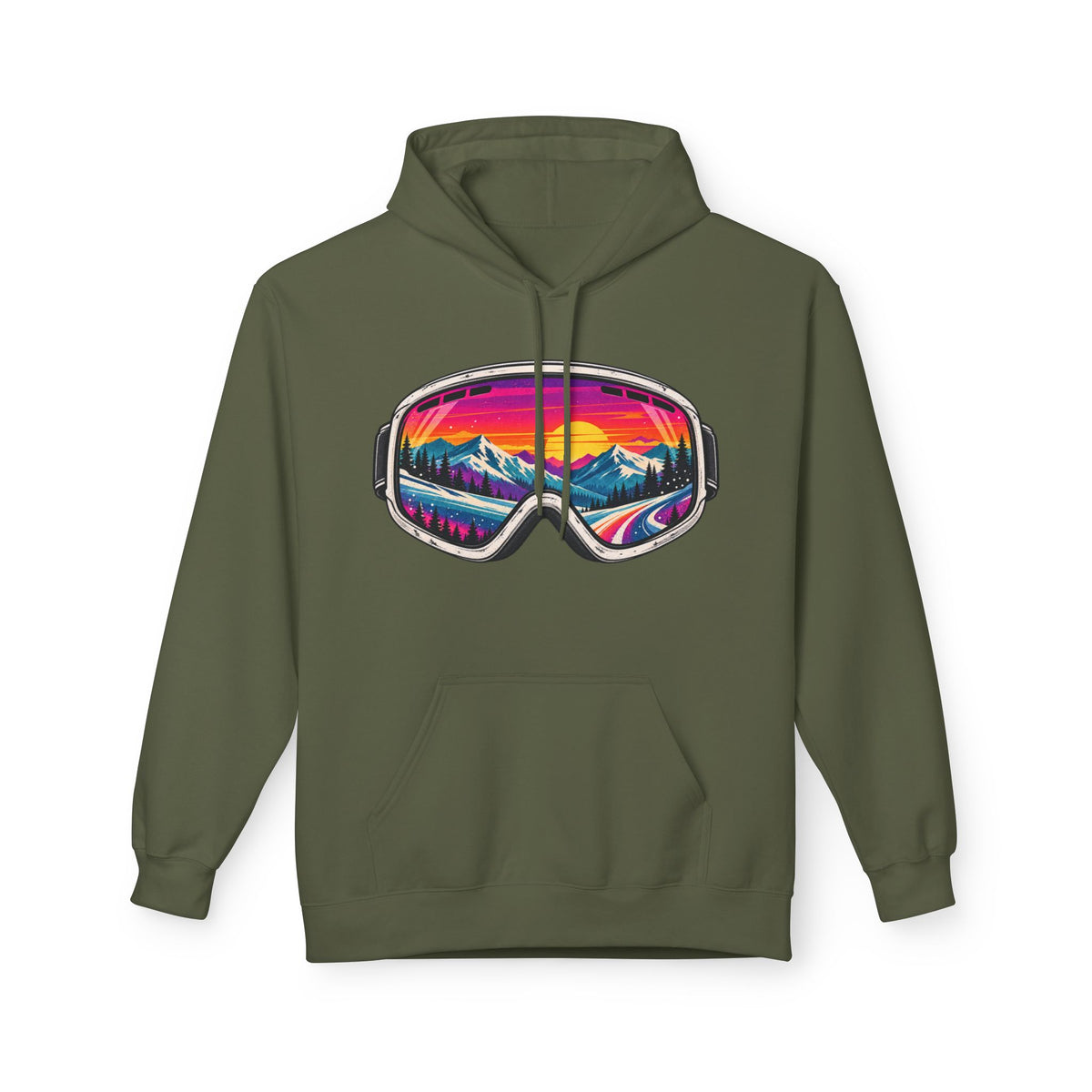 Retro Snow Goggles Hoodie