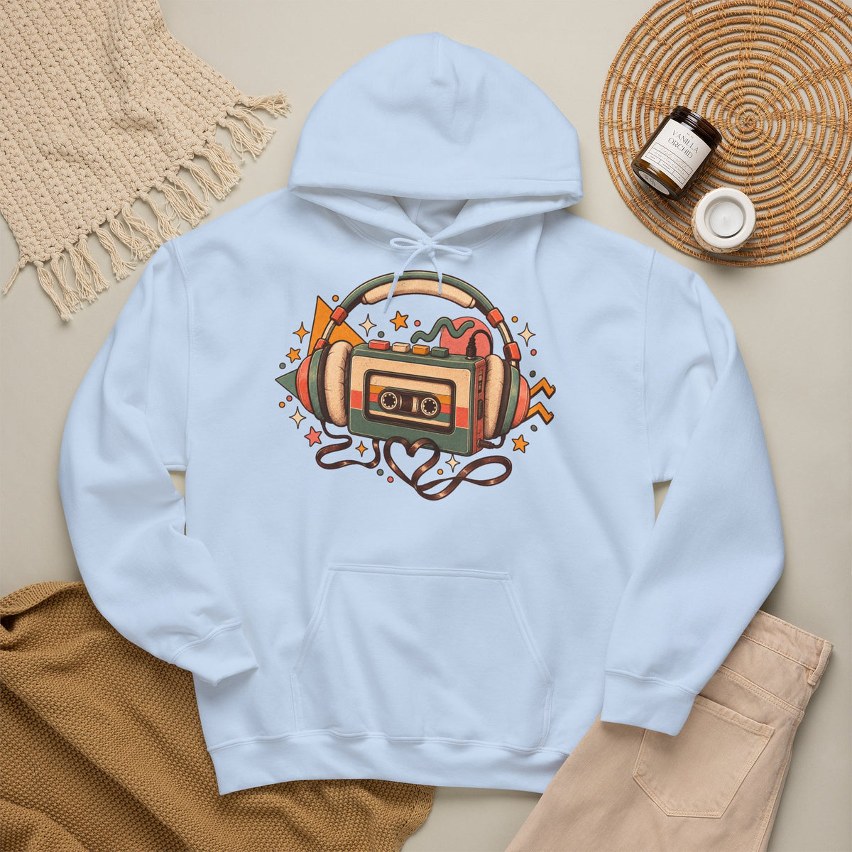 Cozy 80s Walkman Hoodie