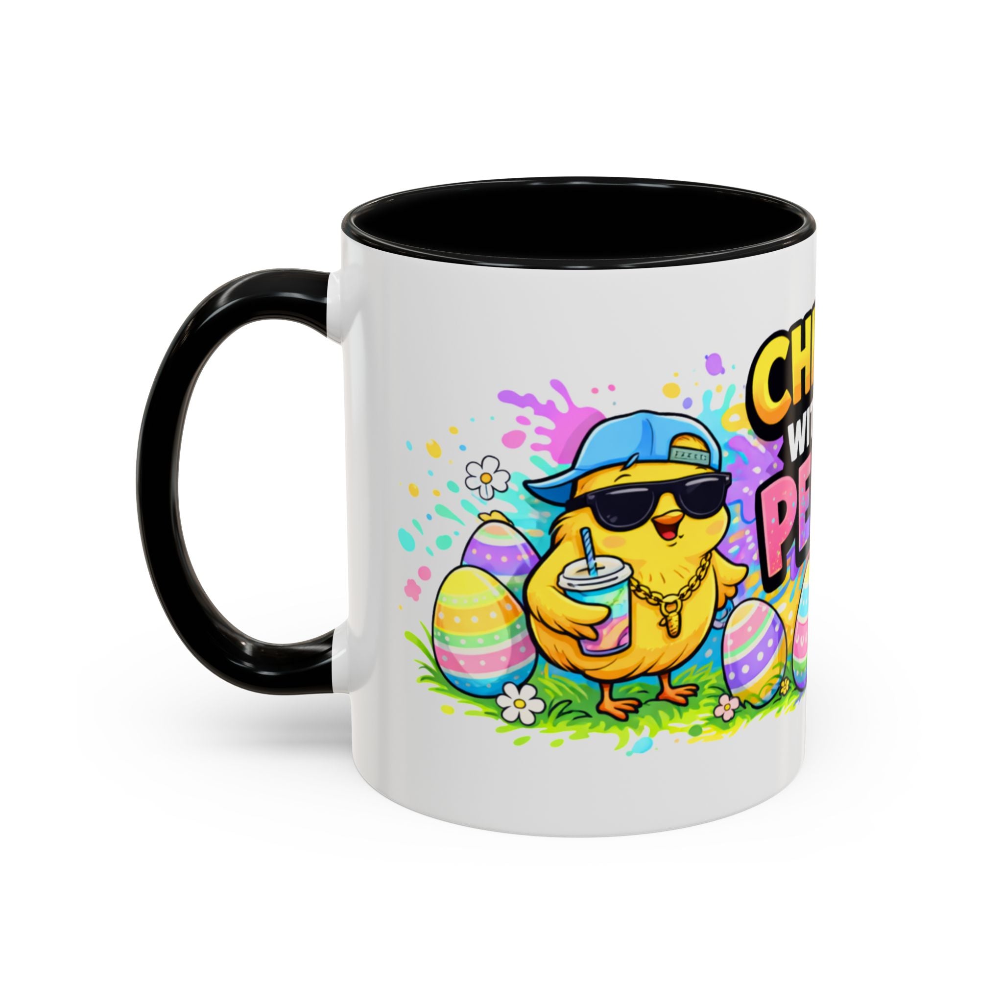 Chillin’ With My Peeps Easter Accent Coffee Mug – Funny Easter Chicks Mug 330 ml EU
