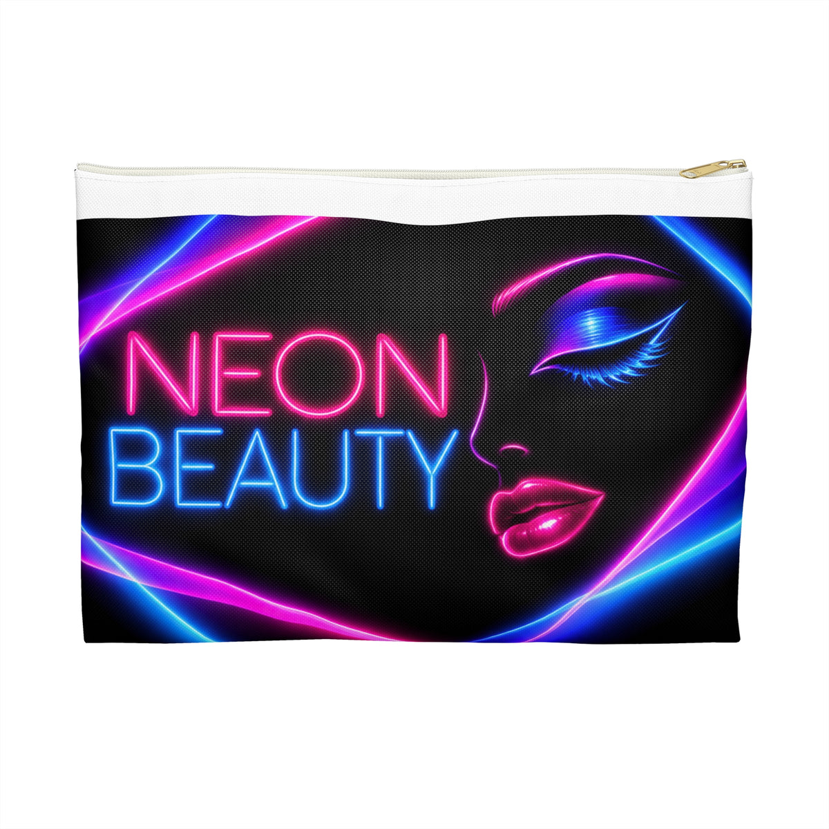 Neon Beauty Makeup Bag – 80s Cosmetic Pouch